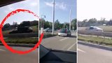 Drsná honička kolem Brna: Zloděj a násilník ujížděl v kradeném autě desítky kilometrů, zkrotl až pod namířenou pistolí 