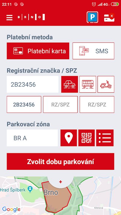 Brno je další město, kde lze za parkování platit mobilem s aplikací ParkSimply