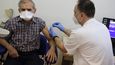 Očkování proti koronaviru ve Fakultní nemocnici Brno (leden 2021)