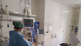 Takhle to vypadalo loni na jaře na Anesteziologicko- resuscitační klinice Fakultní nemocnice u sv. Anny v Brně, kde se léčí pacienti s nejtěžším průběhem koronaviru.