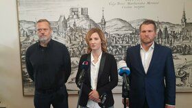 Primátorka Markéta Vaňková oznamuje rysy koalice, která povládne Brnu. (13. 10. 2022)