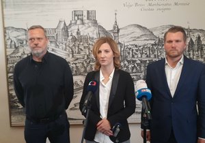 Primátorka Markéta Vaňková oznamuje rysy koalice, která povládne Brnu. (13. 10. 2022)