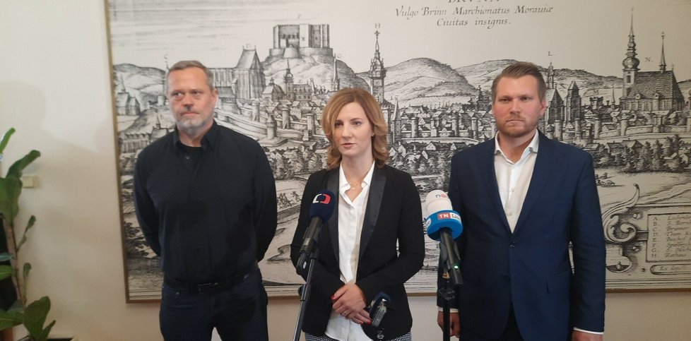 Primátorka Markéta Vaňková oznamuje rysy koalice, která povládne Brnu (13.10.2022)