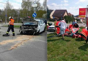 Při vážné nehodě v Brně se zranilo šest lidí včetně jednoho dítěte.