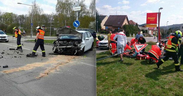 Při vážné nehodě v Brně se zranilo šest lidí: V nemocnici skončilo i dítě