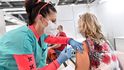 V záložní nemocnici na výstavišti v Brně 11. ledna 2021 začalo zkušební očkování policistů a hasičů proti covidu-19.