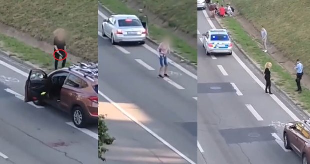 Otřesné video z Brna: Žena bodla muže v autě! Kvůli rozvodu!