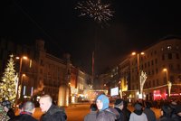 V Brně slavili lidé Silvestr na náměstí Svobody