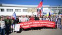 Odpůrci sjezdu sudetských Němců na brněnském výstavišti Odpůrci sjezdu sudetských Němců na brněnském výstavišti