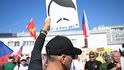 Odpůrci sjezdu sudetských Němců na brněnském výstavišti Odpůrci sjezdu sudetských Němců na brněnském výstavišti