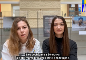 Studenti Masarykovy univerzity původem z Ruska a Běloruska natočili video, kde odsoudili válku.