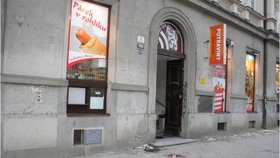 Obchod v Joštově ulici v Brně, kde se incident odehrál.