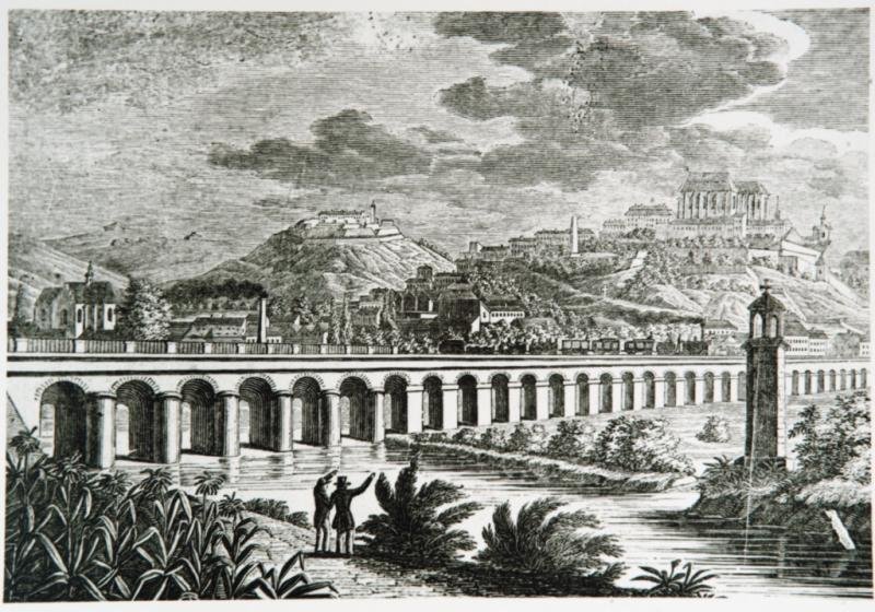 Vídeňský viadukt byl zprovozněn 7. července 1839. Byl klíčovou součástí nejstarší železniční trati s parním provozem v Česku.