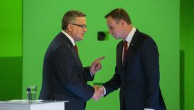 Kandidáti Komorowski a Duda.