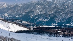 Populární lyžařské středisko Tsugaike Mountain Resort.