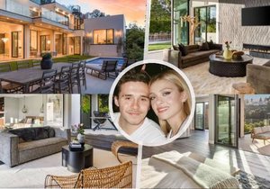 Zasnoubení Brooklyn Beckham a Nicola Peltzová si koupili vilu za 225 milionů
