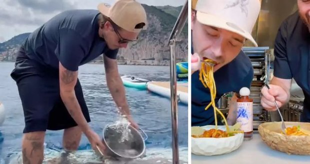 Brooklyn Beckham to schytal za těstoviny vařené v mořské vodě