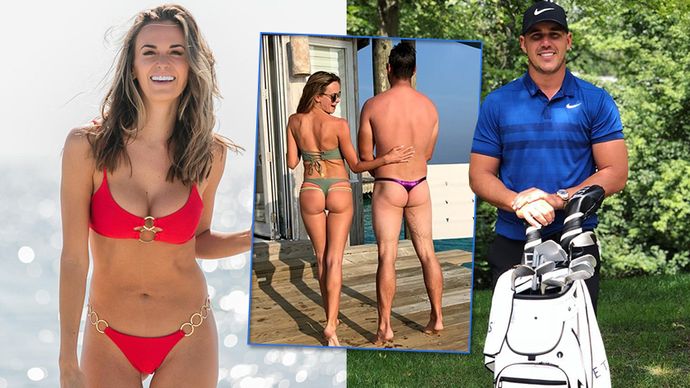 Americký golfista Brooks Koepka a jeho přítelkyně Jena uzavřeli šílenou sázku.