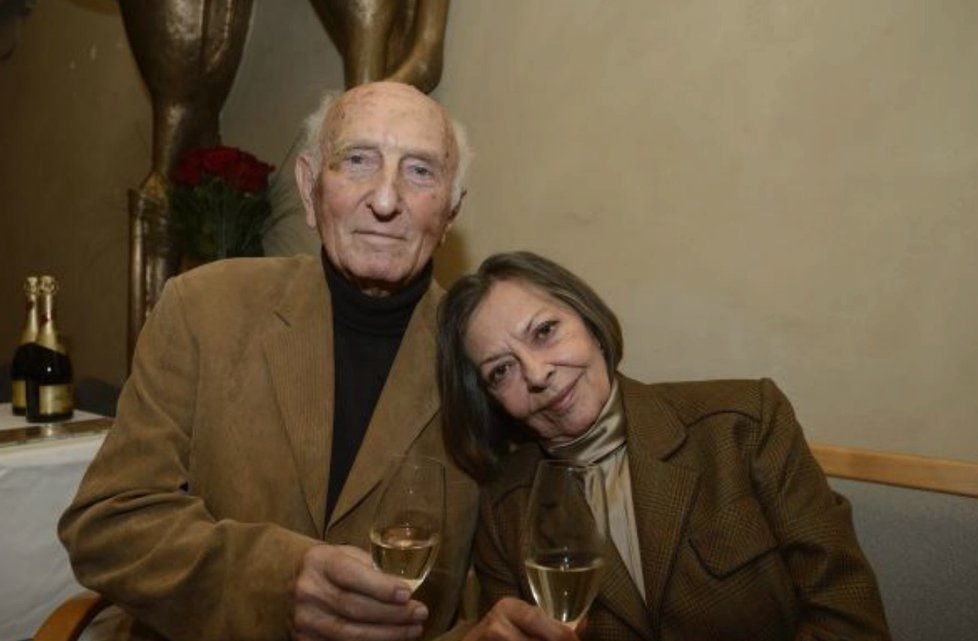 Otakar Brousek st. s manželkou Lukou