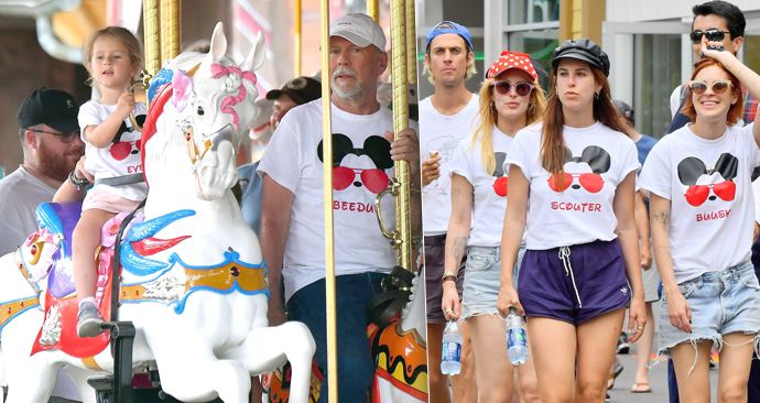 Bruce Willis navštívil s rodinou Disneyland