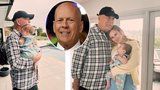 Nemocný herec Bruce Willis (68): První fotky s vnučkou!
