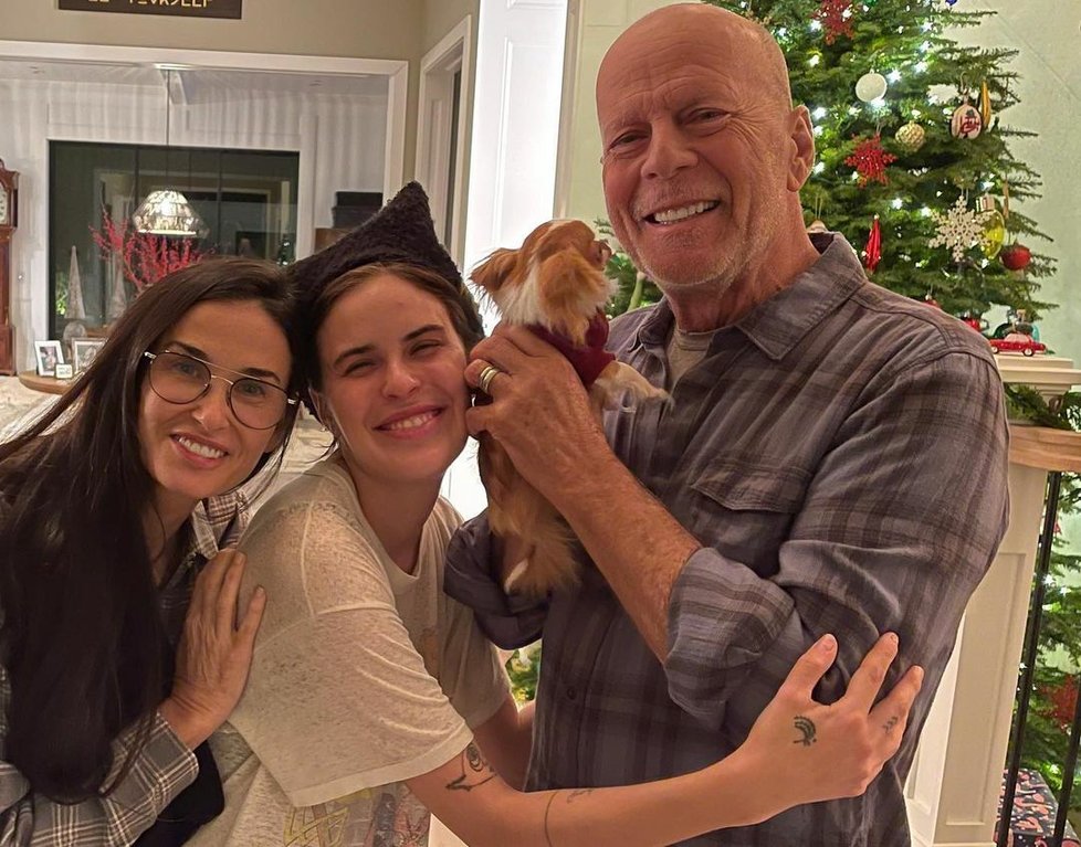 Bruce Willis tráví chvíle s rodinou