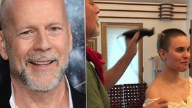 Bruce Willis oholil své dceři Tallulah hlavu.