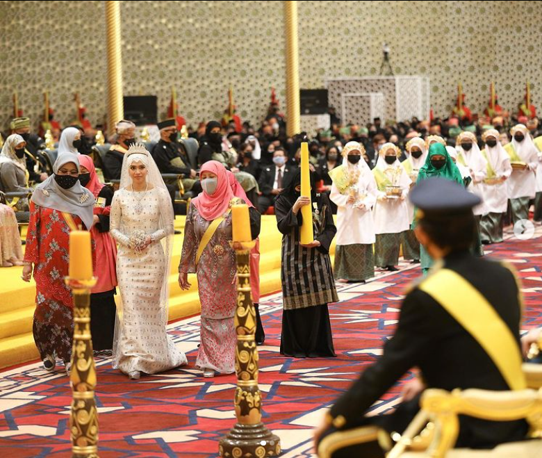 Pompézní svatba dcery brunejského sultána.