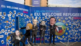 Aktivisté si vzali na paškál unijní lídry kvůli uprchlické krizi