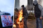 Farmáři protestují v Bruselu (26.2.2024).