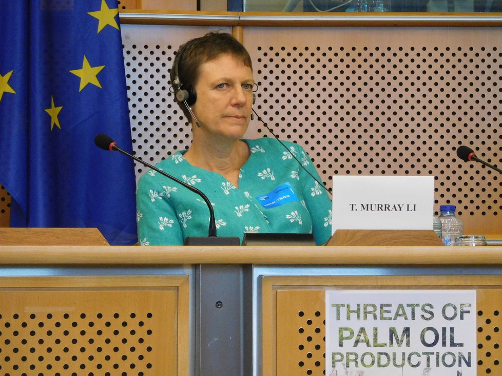 Palmový olej řešili i v Bruselu: Tania Murray Li z University of Toronto