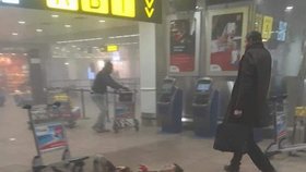 Zranění v letištní hale bruselského letiště