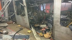 Bruselské metro po explozi