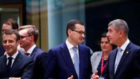 Premiéři Mateusz Morawiecki a Andrej Babiš v Bruselu (28. 6. 2018)