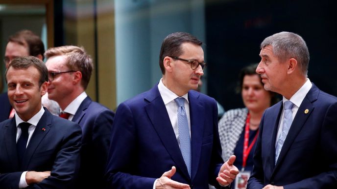Premiéři Mateusz Morawiecki a Andrej Babiš v Bruselu (28. 6. 2018)