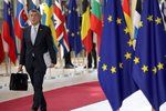 Premiér Andrej Babiš (ANO) na summitu EU v Bruselu (28.6.2018)