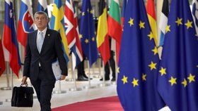 Premiér Andrej Babiš (ANO) na summitu EU v Bruselu (28.6.2018)