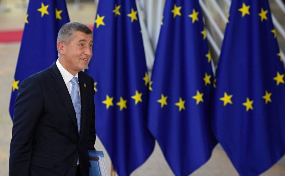 Premiér Andrej Babiš (ANO) na summitu EU v Bruselu (28.6.2018)