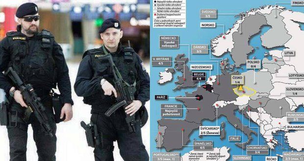 Mapa ohrožení: Evropa se bojí terorismu - kde hrozí nebezpečí?