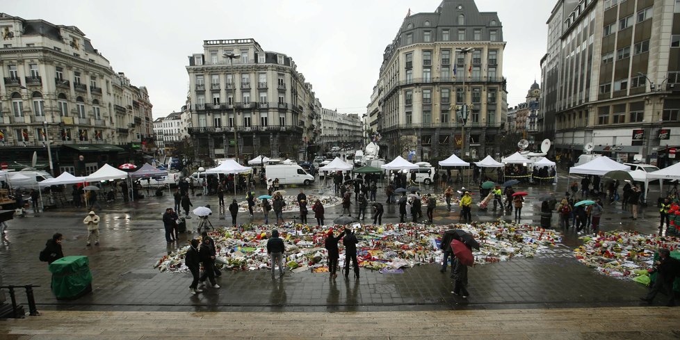 Vzpomínka na teroristického útoky v Bruselu