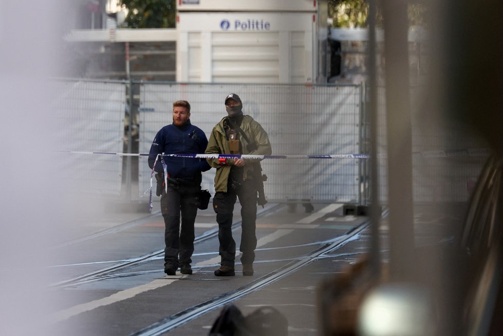 Brusel po ozbrojeném útoku islámského radikála (17.10.2023)