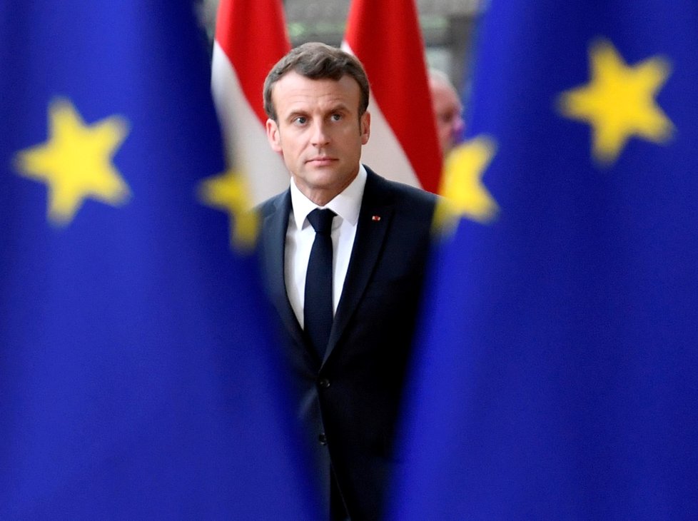 Neformální večeře po eurovolbách: Francouzský prezident Emmanuel Macron (28. 5. 2019)