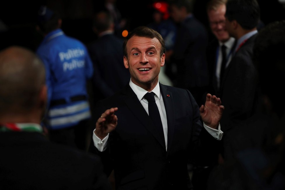 Neformální večeře po eurovolbách: Francouzský prezident Emmanuel Macron (28. 5. 2019)