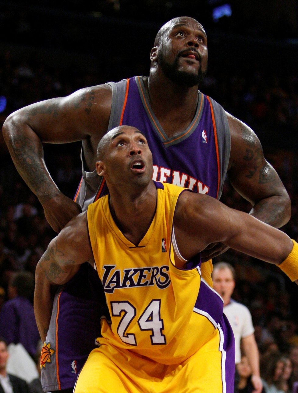 Kobe Bryant se svým douholetým parťákem z Lakers Shaquillem O&#39;Nealem