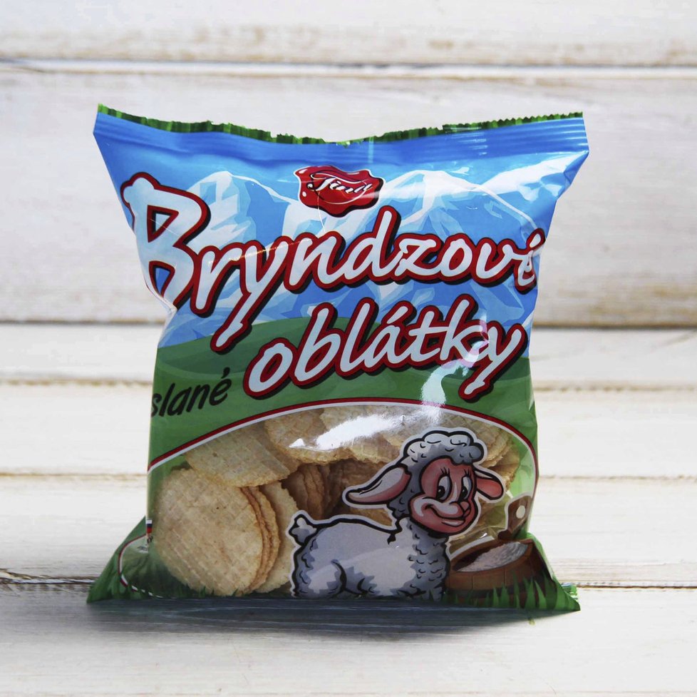 Extrémně slané: Bryndzové oplatky - 5,14 g/100 g