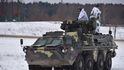 Transportér BTR-4 se osvědčil už dříve v Donbasu a proti Islámskému státu.