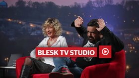 Zuzana Bubílková a Pavel Novotný ve volebním studiu Blesku