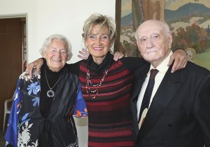 Bubílková slavila 90. narozeniny tatínka Bohumíra.