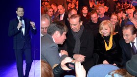 Na koncertě Michaela Bublého se sešli Zagorová, Margita i Gott.