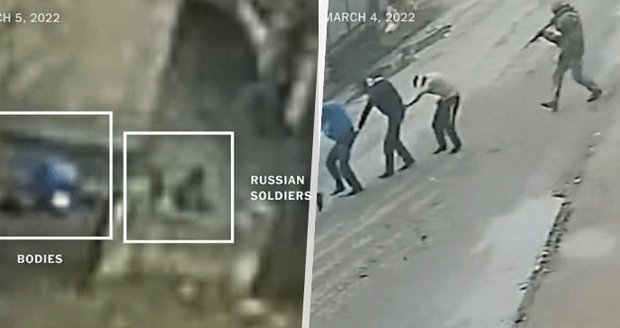 Bezpečnostní kamery ukázaly, jak Rusové týrali civilisty v Buče! Zatím největší důkaz